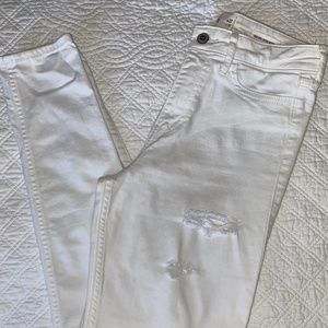 Hollister High Waisted White Jeans